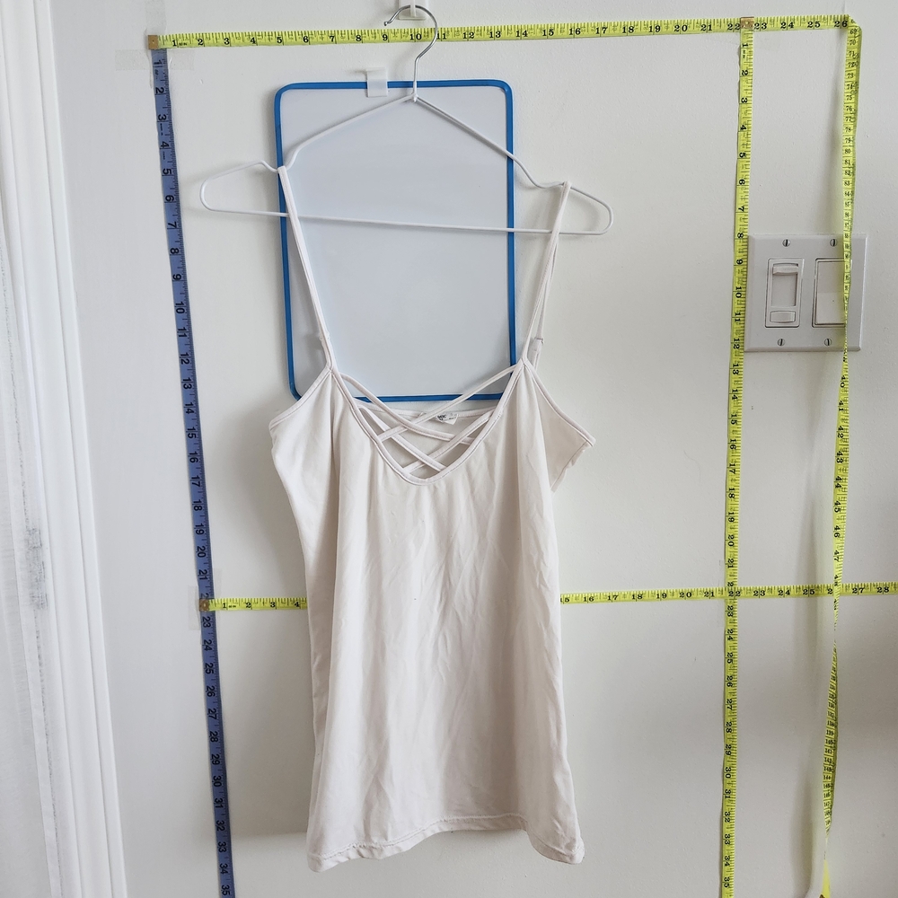Ardene White Criss-cross Tank Top